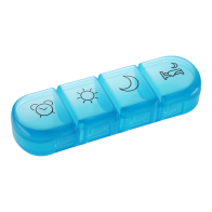 MEDIBLINK Dnevna posodica za tablete Stela mini modra 4x/dan M020